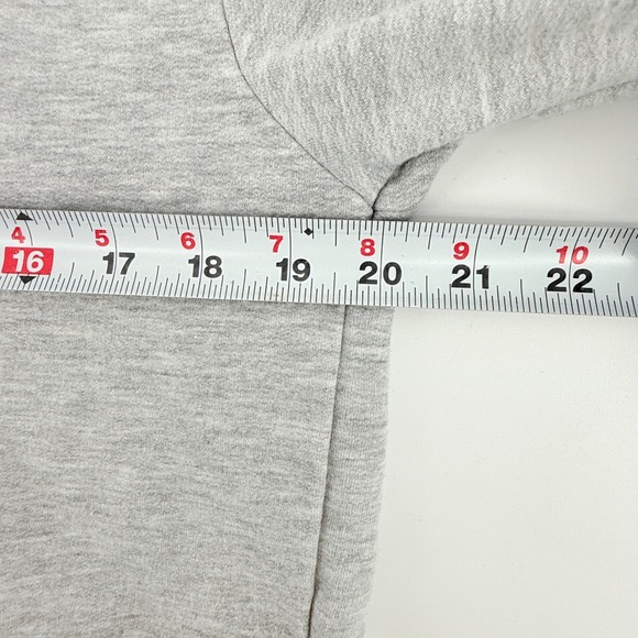 Peanuts Snoopy Christmas Tree Woodstock Hoodie Sweatshirt Light Gray Pullover L - Picture 7 of 9